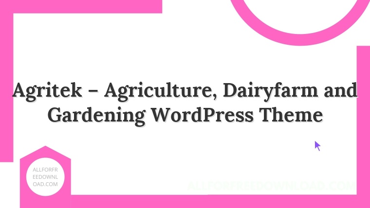 Agritek – Agriculture, Dairyfarm and Gardening WordPress Theme