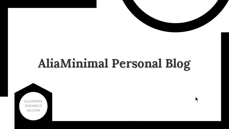 AliaMinimal Personal Blog