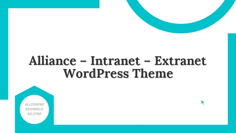 Alliance – Intranet – Extranet WordPress Theme