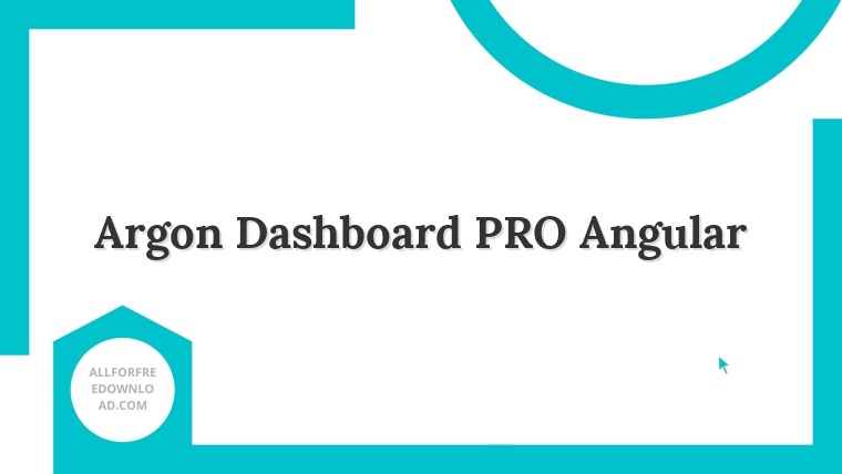 Argon Dashboard PRO Angular