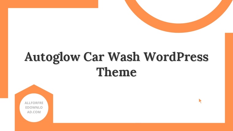 Autoglow Car Wash WordPress Theme