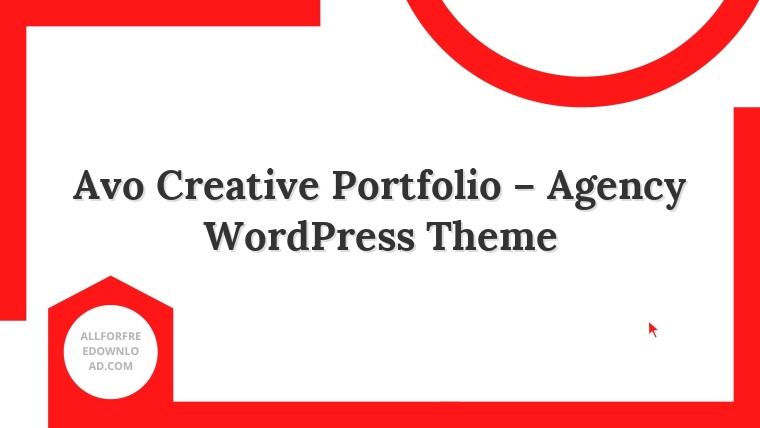 Avo Creative Portfolio – Agency WordPress Theme