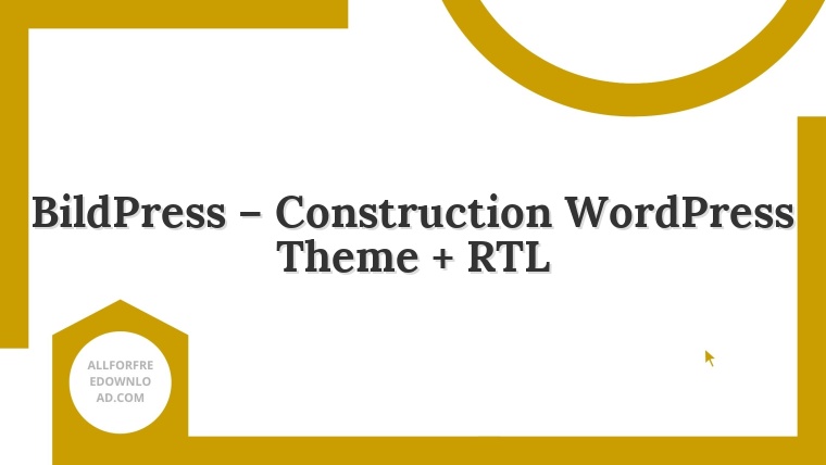 BildPress – Construction WordPress Theme + RTL