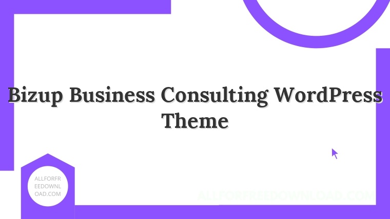 Bizup Business Consulting WordPress Theme