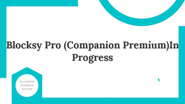 Blocksy Pro (Companion Premium)In Progress
