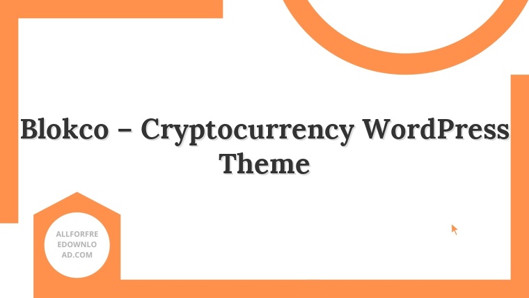 Blokco – Cryptocurrency WordPress Theme