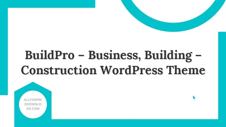 BuildPro – Business, Building – Construction WordPress Theme
