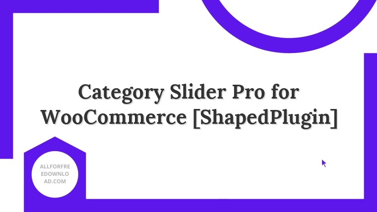 Category Slider Pro for WooCommerce [ShapedPlugin]