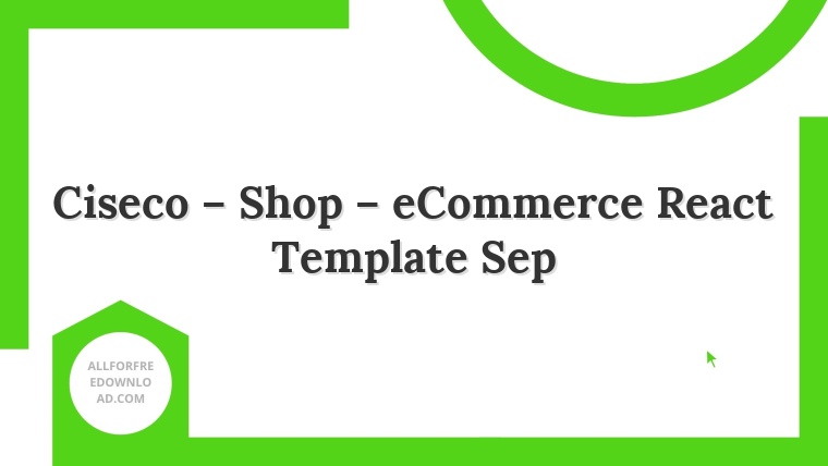 Ciseco – Shop – eCommerce React Template Sep