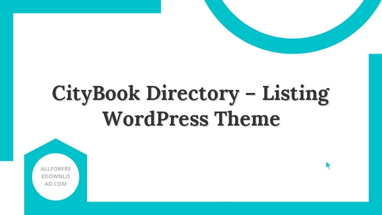 CityBook Directory – Listing WordPress Theme