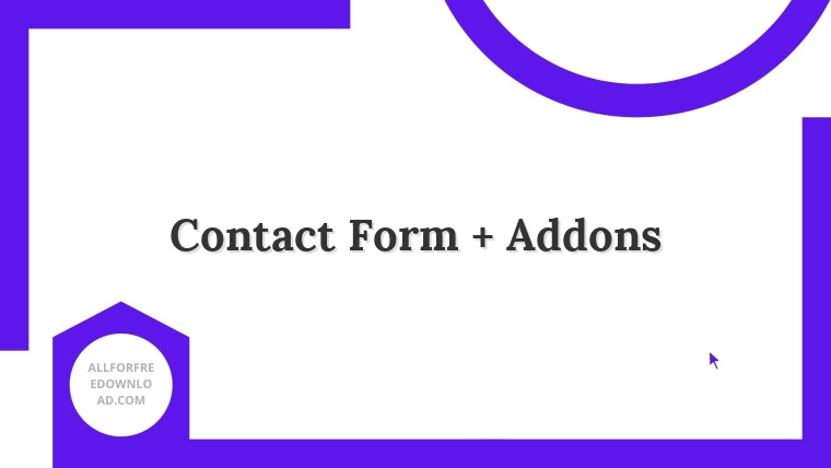 Contact Form + Addons