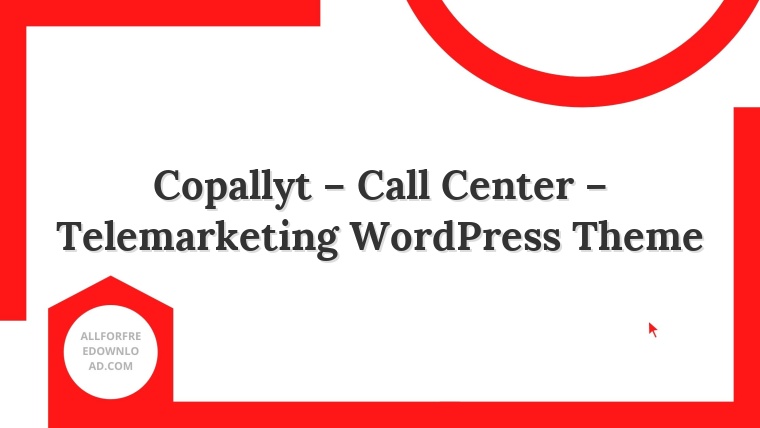 Copallyt – Call Center – Telemarketing WordPress Theme