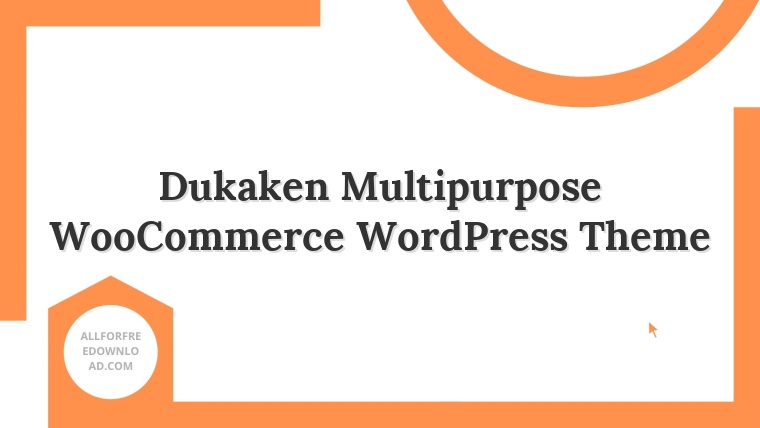 Dukaken Multipurpose WooCommerce WordPress Theme
