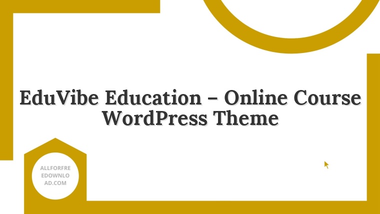 EduVibe Education – Online Course WordPress Theme