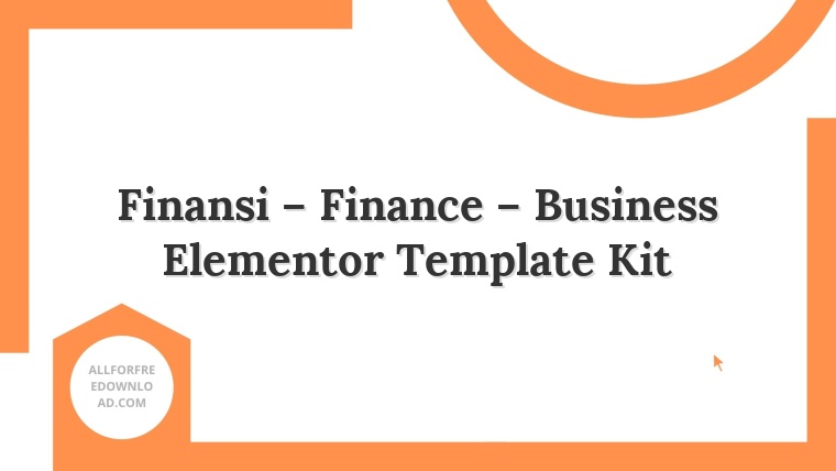 Finansi – Finance – Business Elementor Template Kit