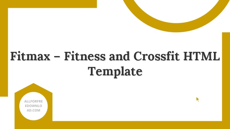 Fitmax – Fitness and Crossfit HTML Template