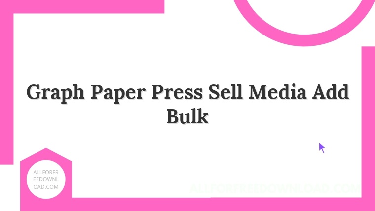Graph Paper Press Sell Media Add Bulk