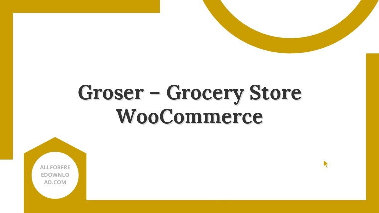 Groser – Grocery Store WooCommerce