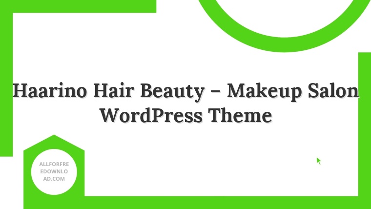 Haarino Hair Beauty – Makeup Salon WordPress Theme