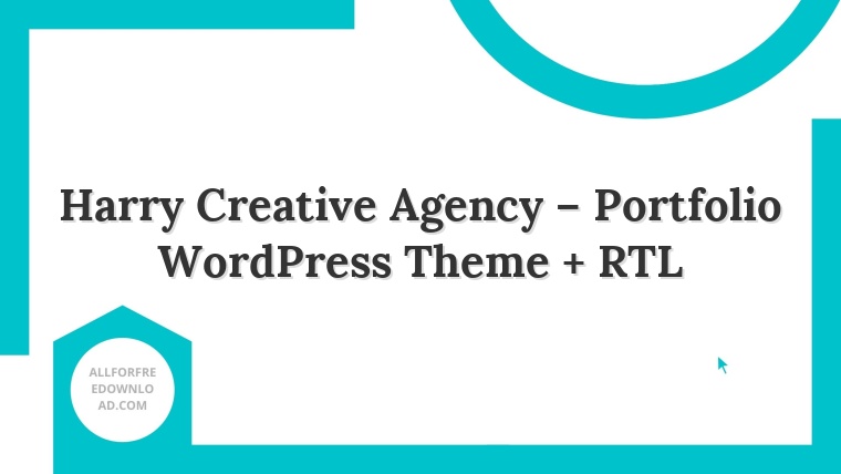 Harry Creative Agency – Portfolio WordPress Theme + RTL