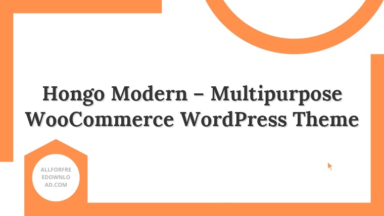 Hongo Modern – Multipurpose WooCommerce WordPress Theme
