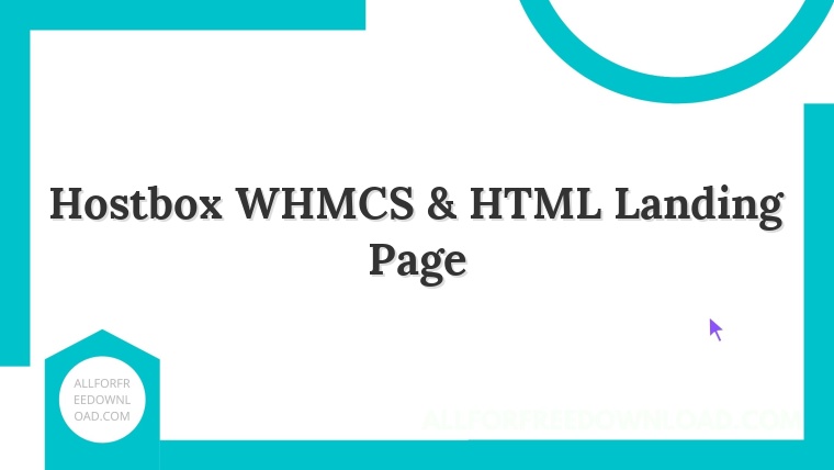 Hostbox WHMCS & HTML Landing Page