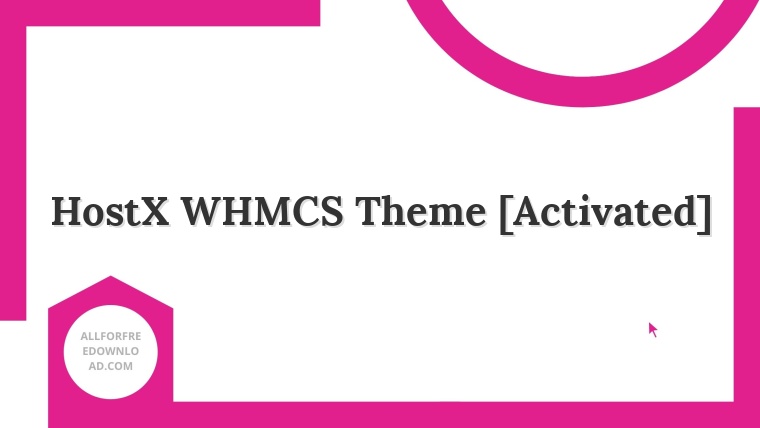HostX WHMCS Theme [Activated]