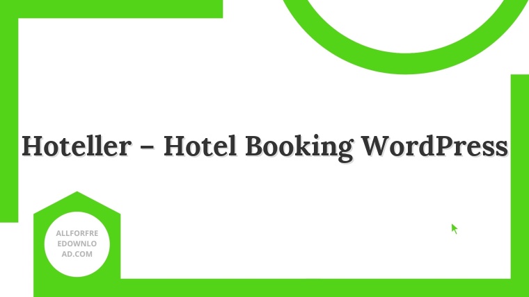 Hoteller – Hotel Booking WordPress