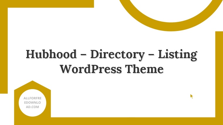 Hubhood – Directory – Listing WordPress Theme