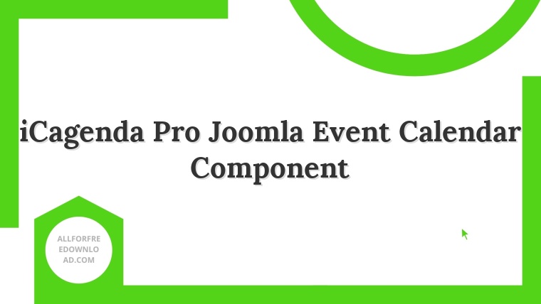 iCagenda Pro Joomla Event Calendar Component