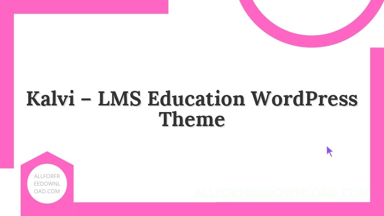 Kalvi – LMS Education WordPress Theme