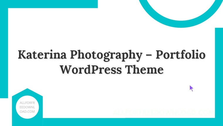 Katerina Photography – Portfolio WordPress Theme