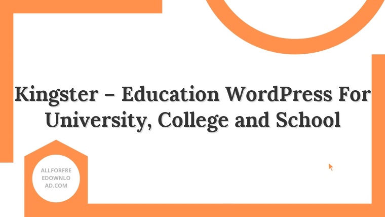 Kingster – Education WordPress For University, College and School