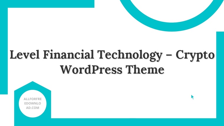 Level Financial Technology – Crypto WordPress Theme