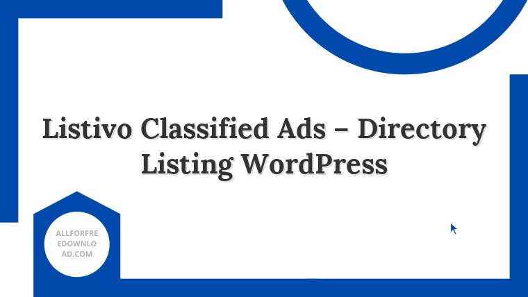 Listivo Classified Ads – Directory Listing WordPress