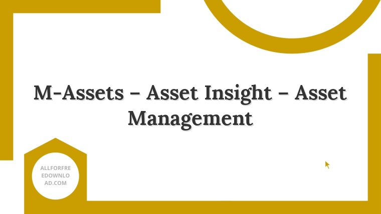 M-Assets – Asset Insight – Asset Management