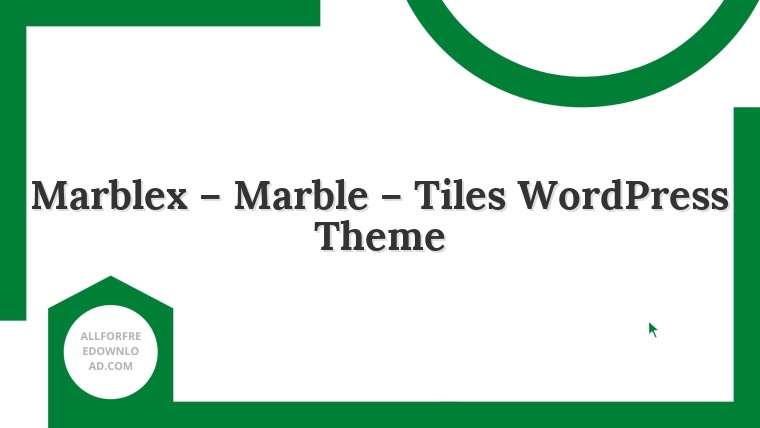 Marblex – Marble – Tiles WordPress Theme
