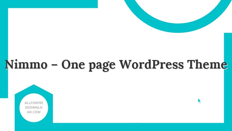 Nimmo – One page WordPress Theme