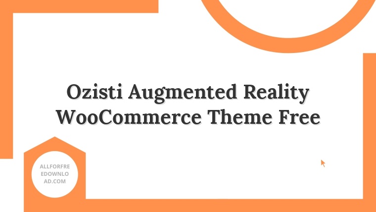 Ozisti Augmented Reality WooCommerce Theme Free