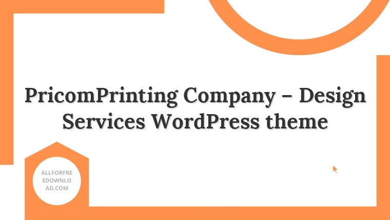 PricomPrinting Company – Design Services WordPress theme