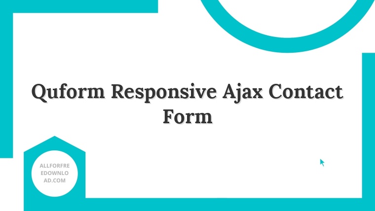 Quform Responsive Ajax Contact Form