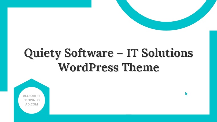 Quiety Software – IT Solutions WordPress Theme
