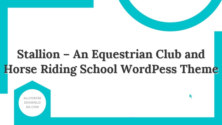 Stallion – An Equestrian Club and Horse Riding School WordPess Theme