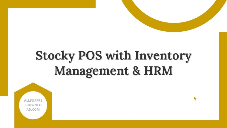 Stocky POS with Inventory Management & HRM