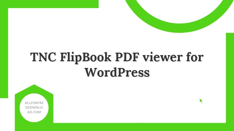 TNC FlipBook PDF viewer for WordPress
