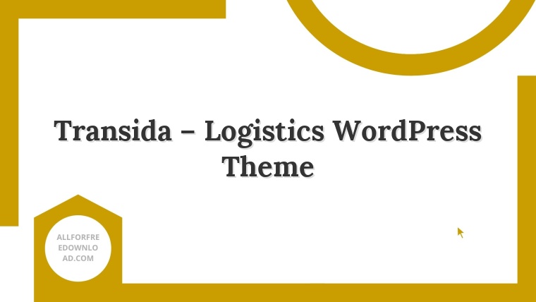 Transida – Logistics WordPress Theme