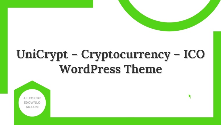 UniCrypt – Cryptocurrency – ICO WordPress Theme