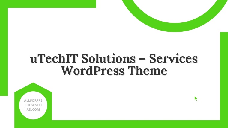 uTechIT Solutions – Services WordPress Theme