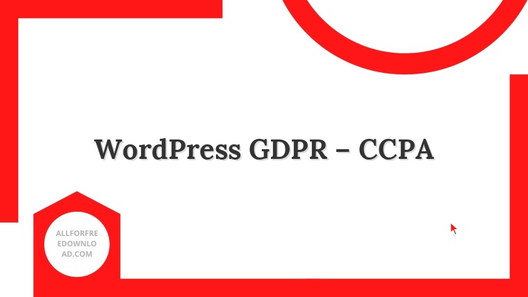 WordPress GDPR – CCPA