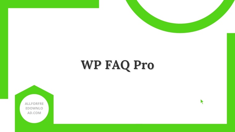 WP FAQ Pro